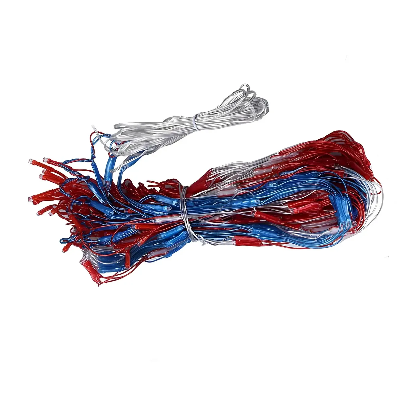 Patriotic Flag Net Design LED Rectangle String Light Image - 13