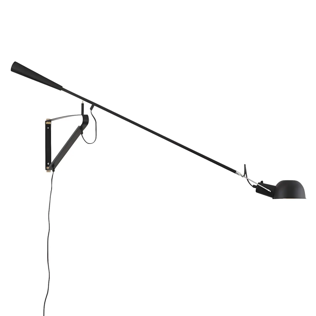 Postmodern Metal Long Swing Arm Wall Light Image - 7 | homeyfad