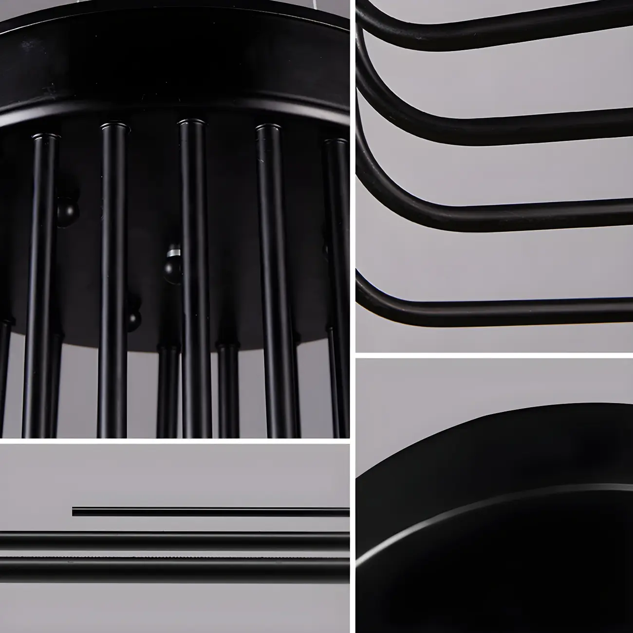 Black Modern Glass Linear Chandelier Light | homeyfad