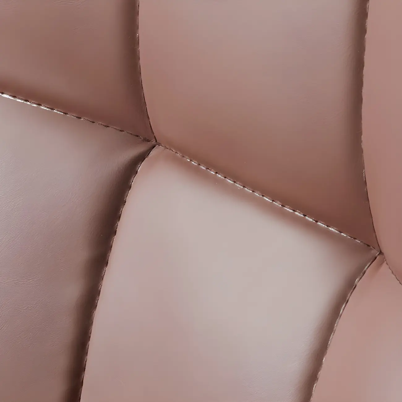 Armless Grey Tufted Leather High Back Dining Chair Image - 7 | homeyfad