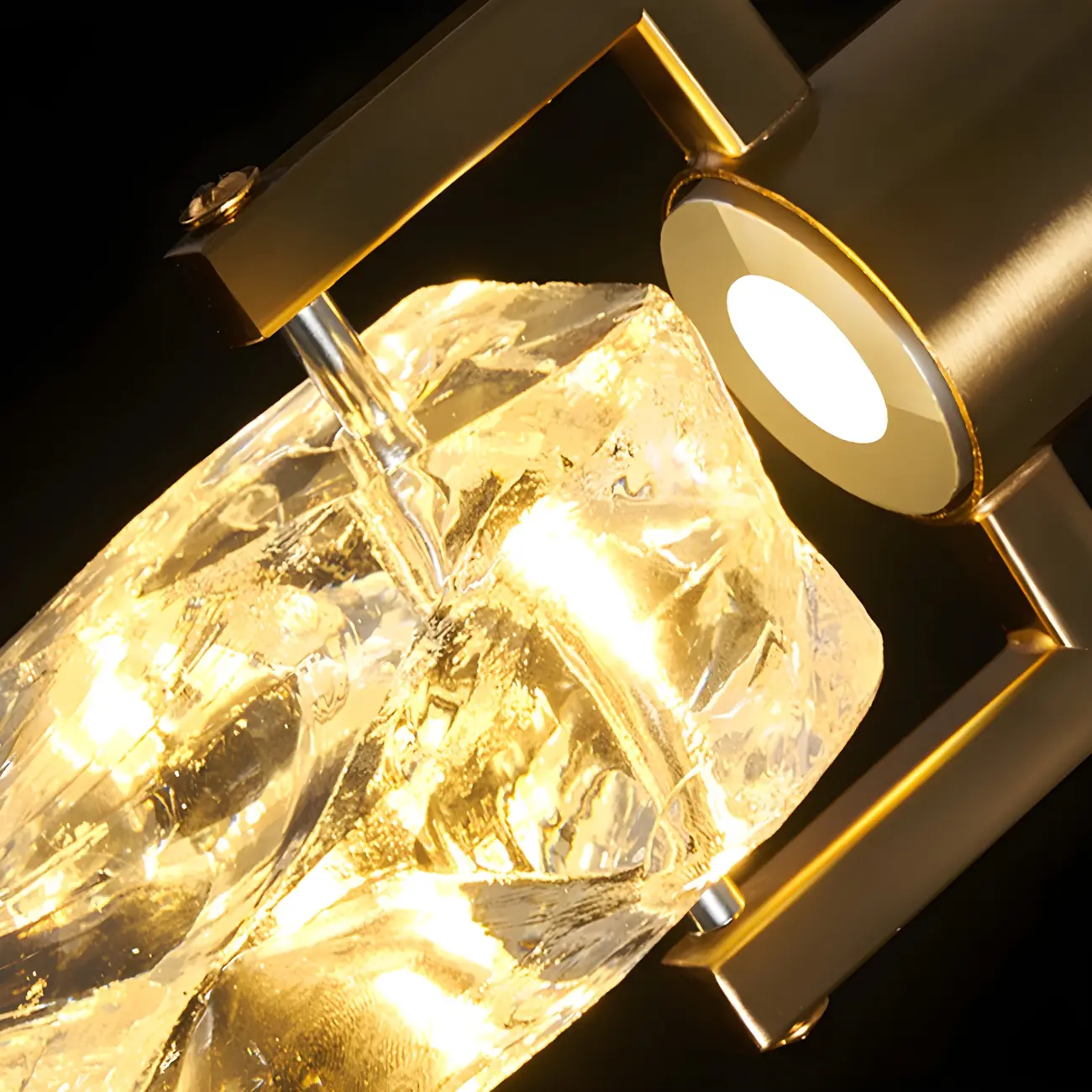 Modern Adjustable Crystal Linear Pendant Light  Image - 4 | homeyfad