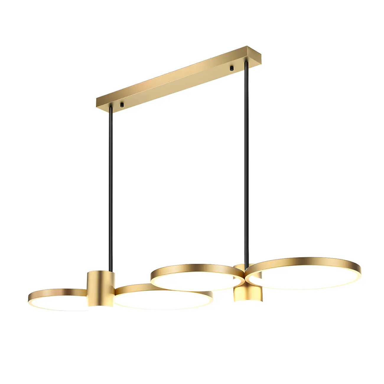 Modern Black Ring Dimming Pendant Light Image - 5 | homeyfad