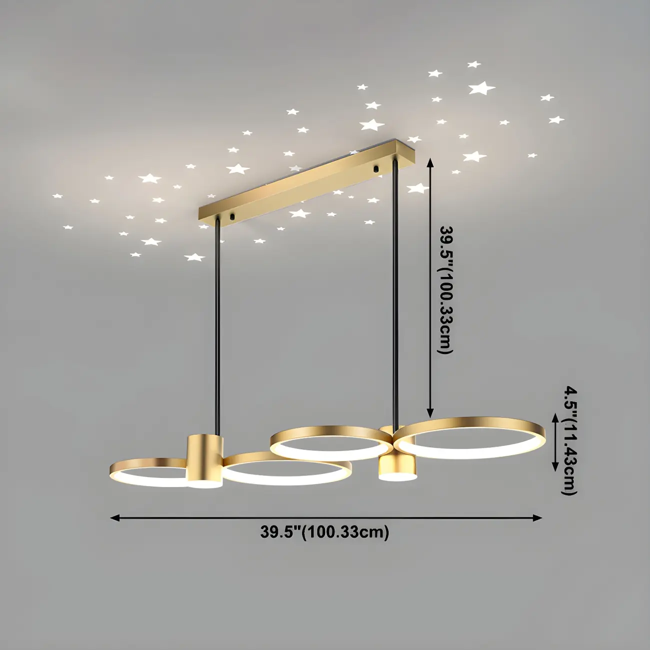 Modern Black Ring Dimming Pendant Light Image - 6 | homeyfad