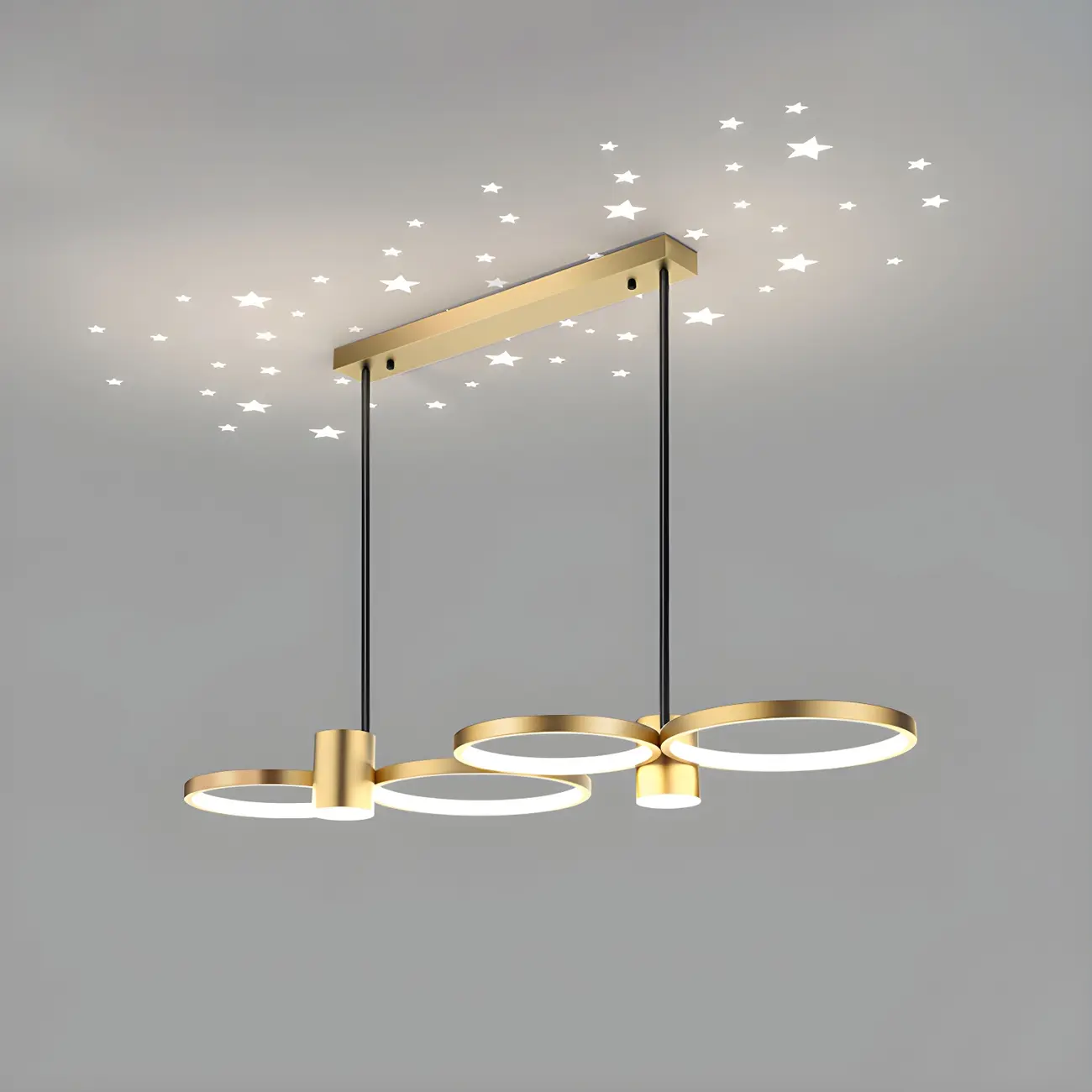 Modern Black Ring Dimming Pendant Light Image - 7 | homeyfad