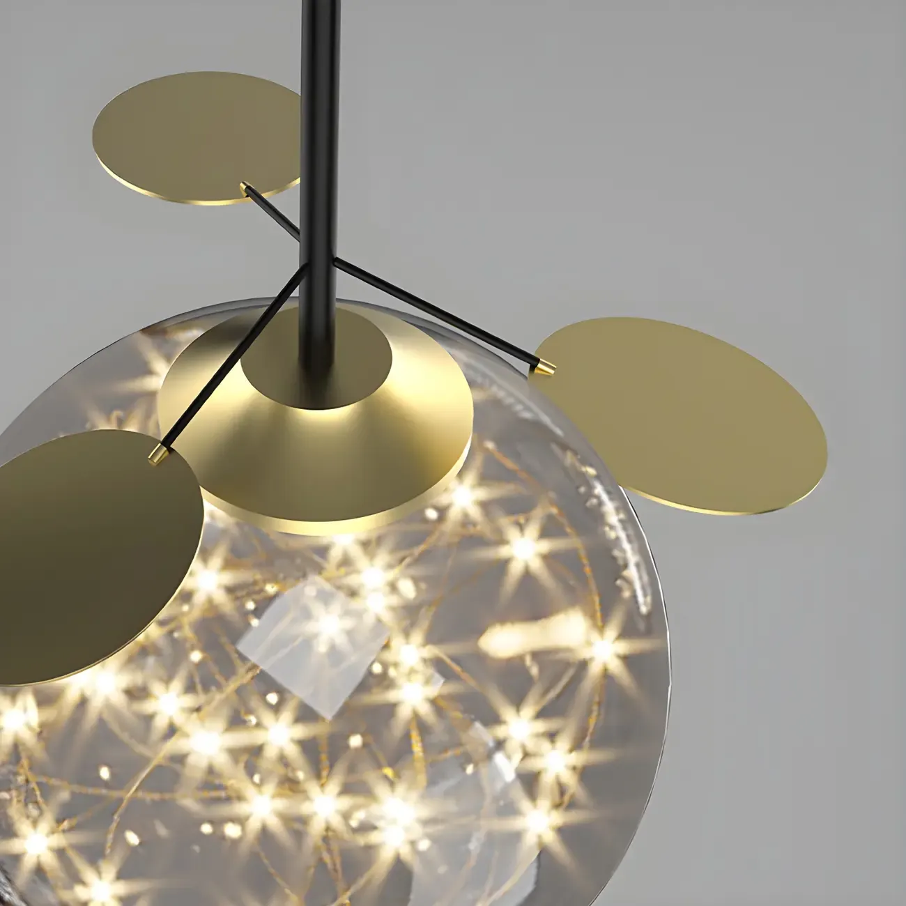 6-Light Modern Sleek Globe Island Chandelier Image - 10