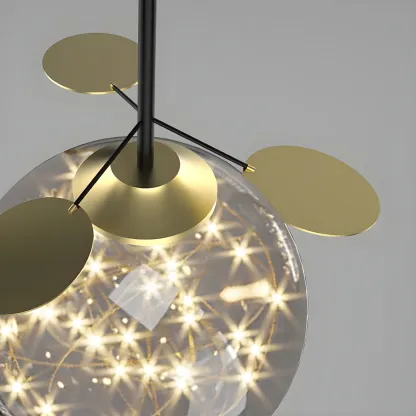 6-Light Modern Sleek Globe Island Chandelier Image - 10