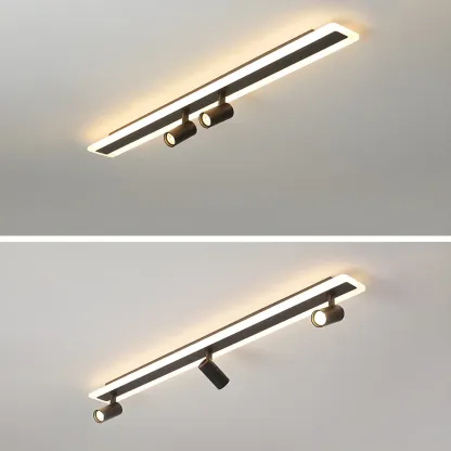 Modern LED Semi Flush Ceiling Light for Clothing Store Image - 9