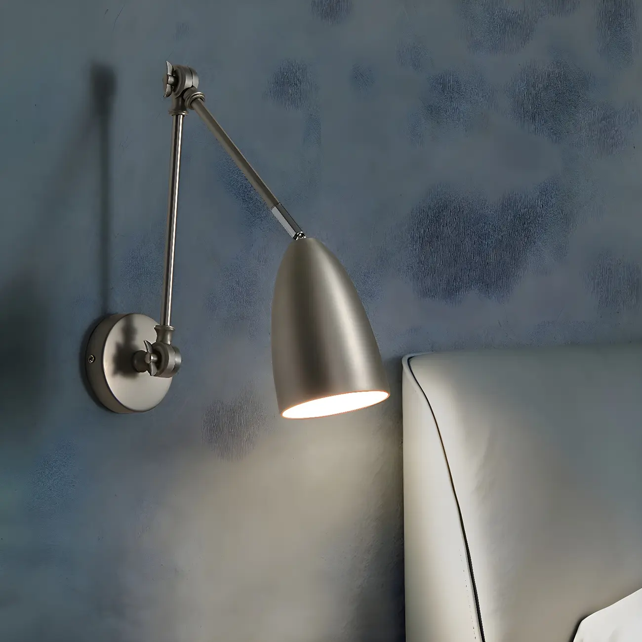 Simple Metal Dome Swing Arm Wall Light Image - 1 | homeyfad