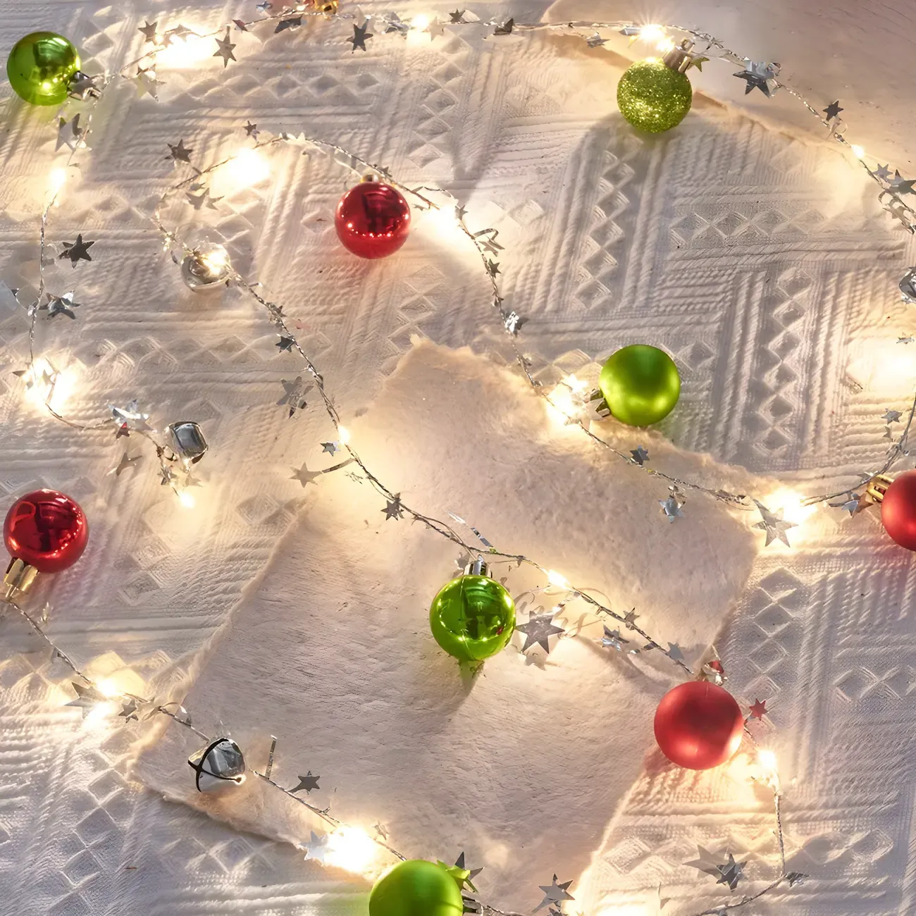 Festive Garland 20-Light LED String Light Image - 9