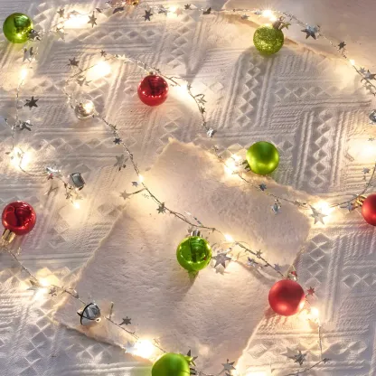 Festive Garland 20-Light LED String Light Image - 9