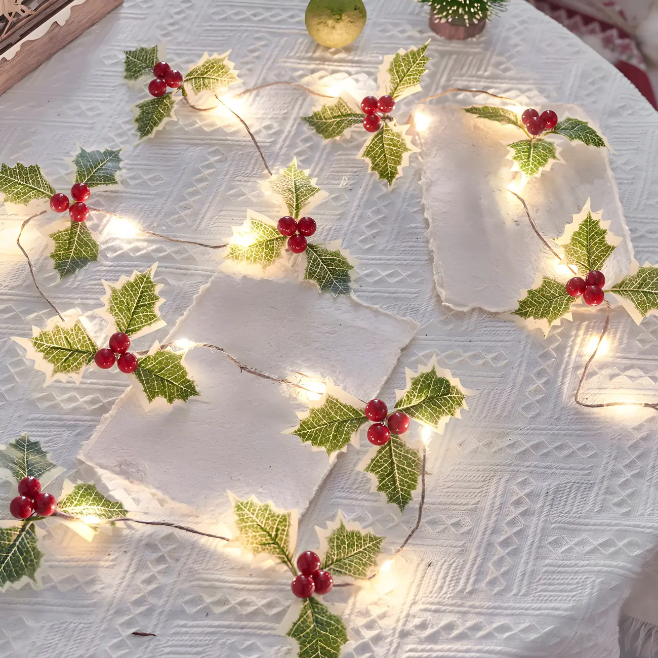Festive Garland 20-Light LED String Light Image - 12 | homeyfad