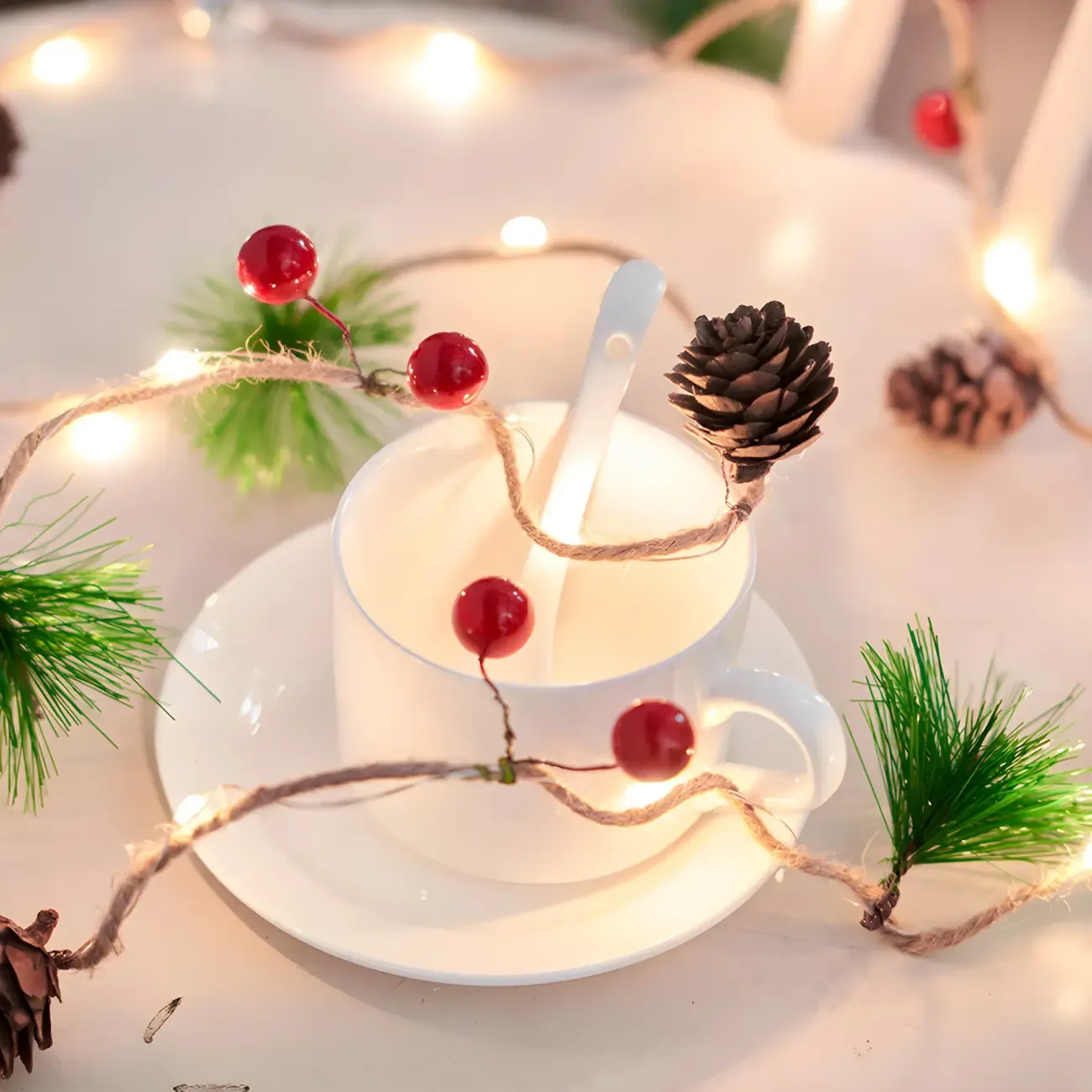 Festive Garland 20-Light LED String Light Image - 13