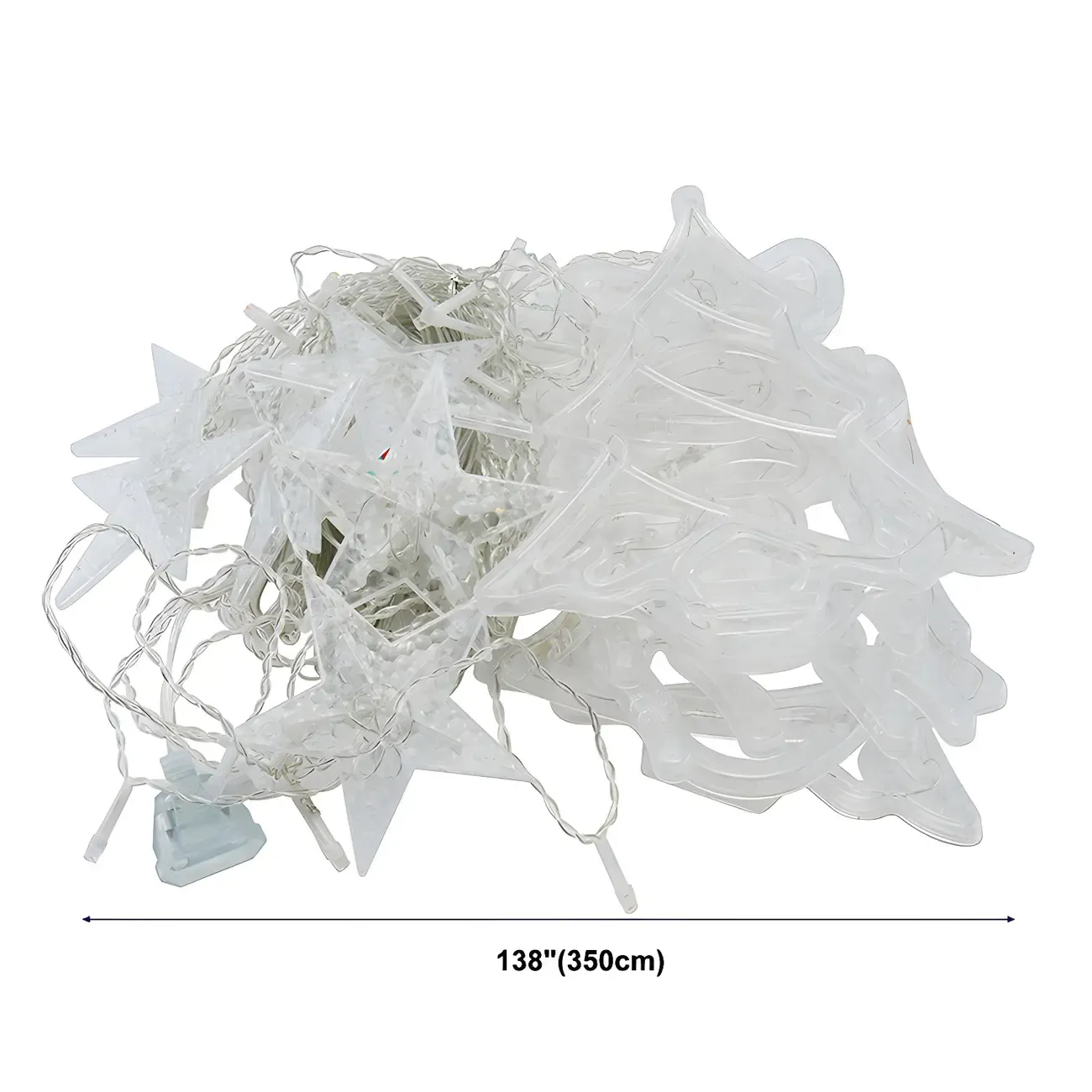 Simple Plastic Christmas Pattern String Light Image - 12