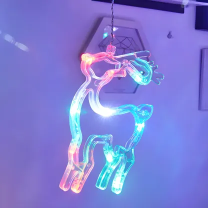 Simple Plastic Christmas Pattern String Light Image - 9