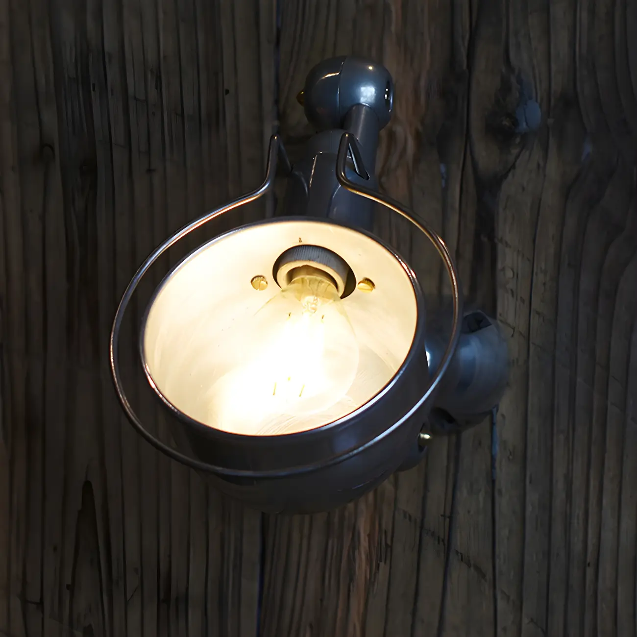 Industrial Metal Silver Glossy Mini Swing Arm Wall Light Image - 8 | homeyfad