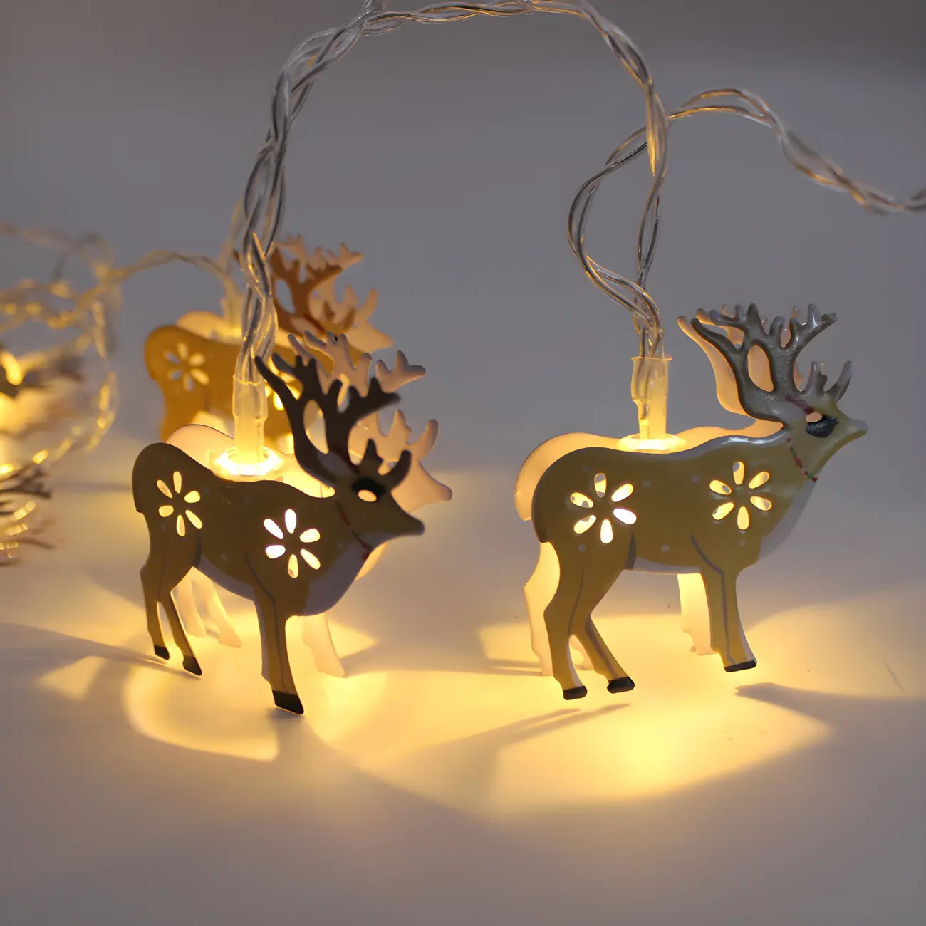 Festive Metal Decorative Christmas-Theme String Light Image - 2 | homeyfad