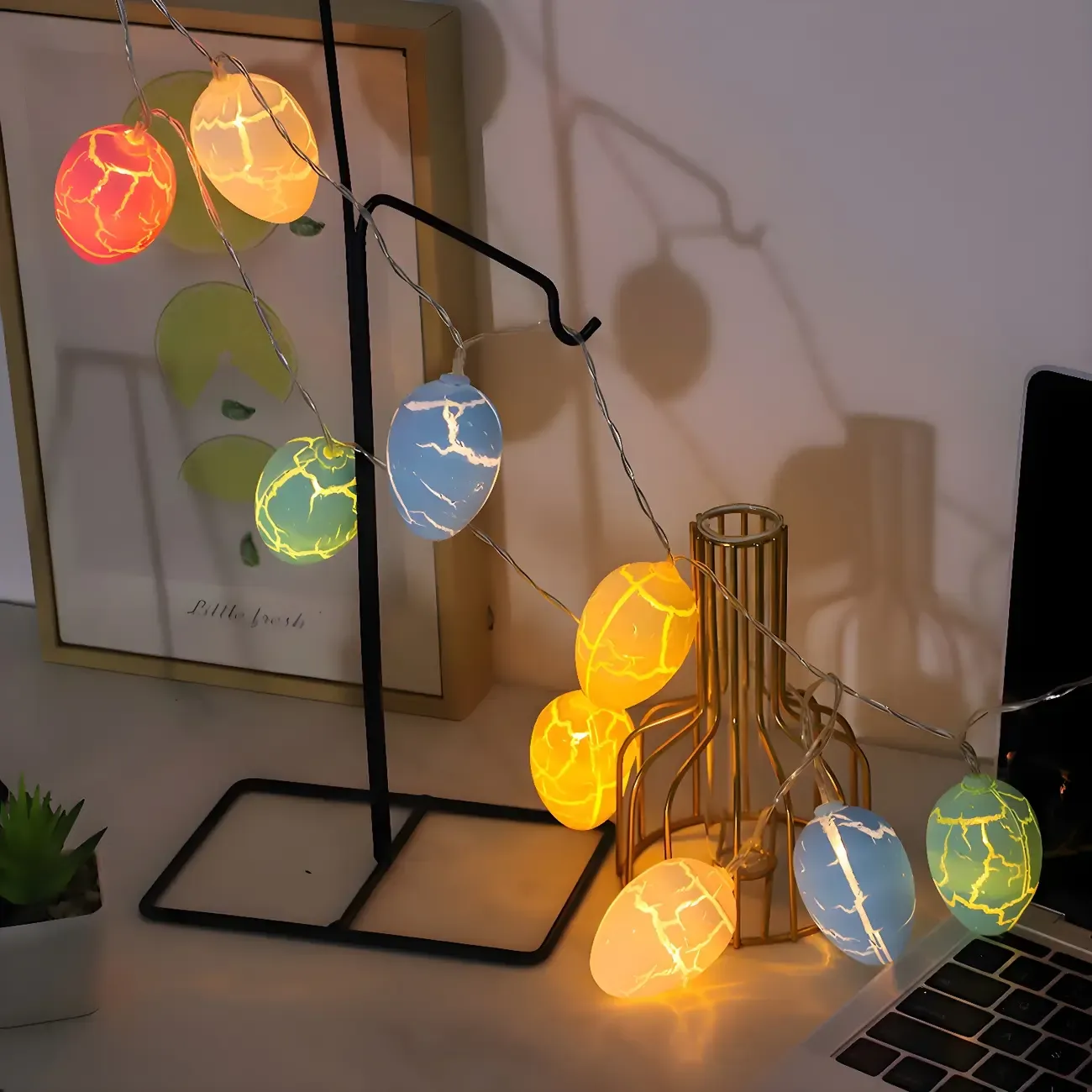 Colorful Easter Eggshell Festive String Light Image - 1