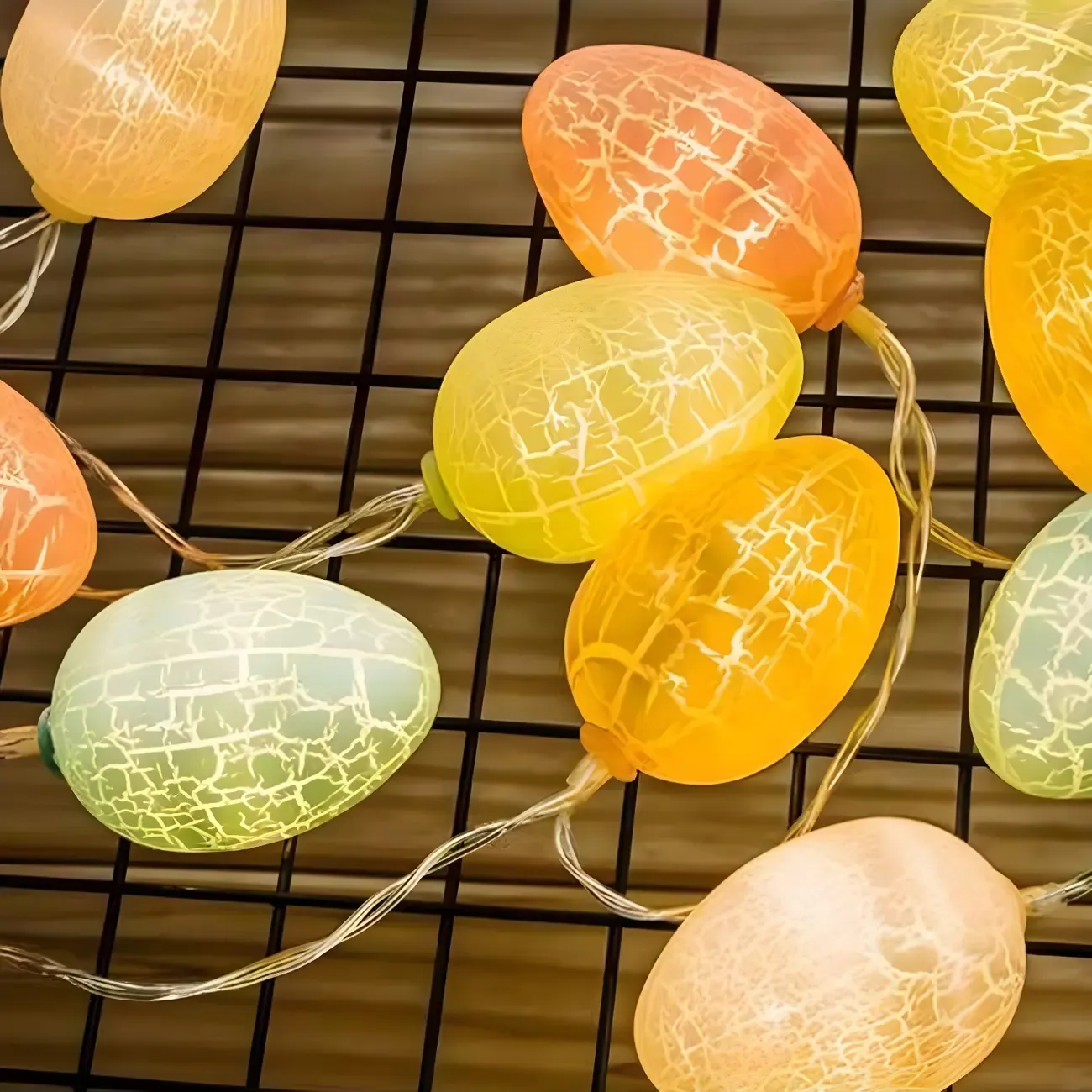Colorful Easter Eggshell Festive String Light Image - 2