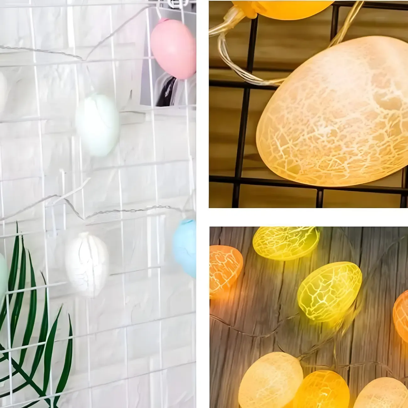 Colorful Easter Eggshell Festive String Light Image - 3