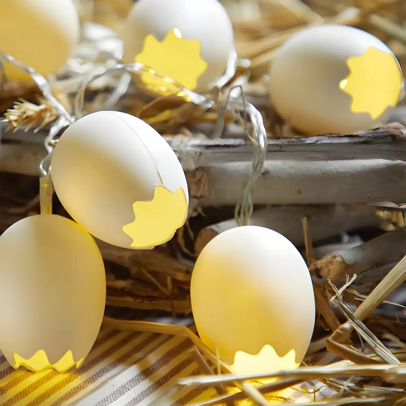 Colorful Easter Eggshell Festive String Light Image - 6