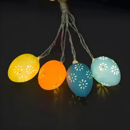 Colorful Easter Eggshell Festive String Light Image - 9