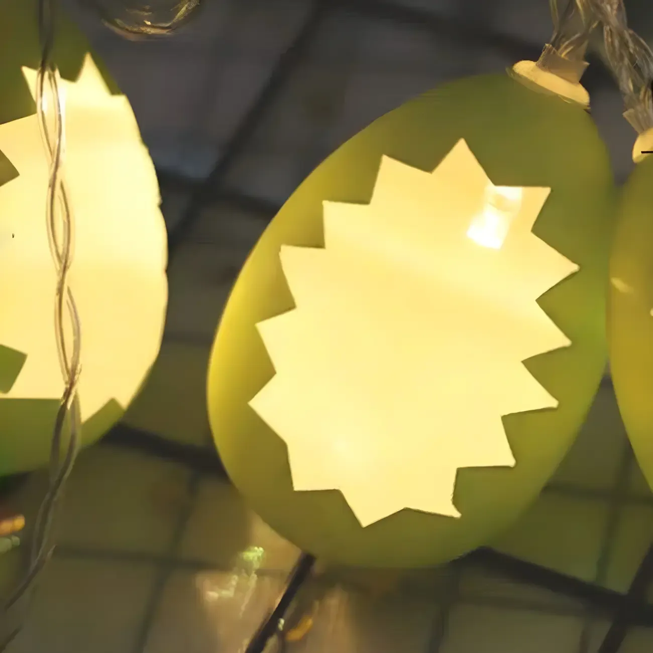 Colorful Easter Eggshell Festive String Light Image - 11