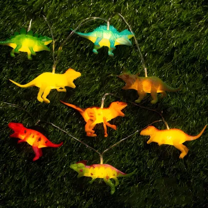 Dinosaur and Animal Figure LED String Light Image - 1