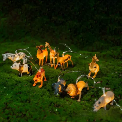Dinosaur and Animal Figure LED String Light Image - 3