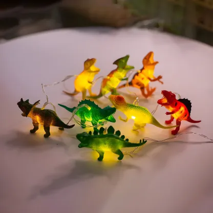 Dinosaur and Animal Figure LED String Light Image - 9