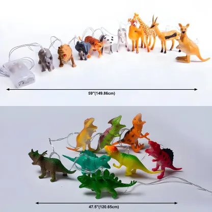 Dinosaur and Animal Figure LED String Light #size