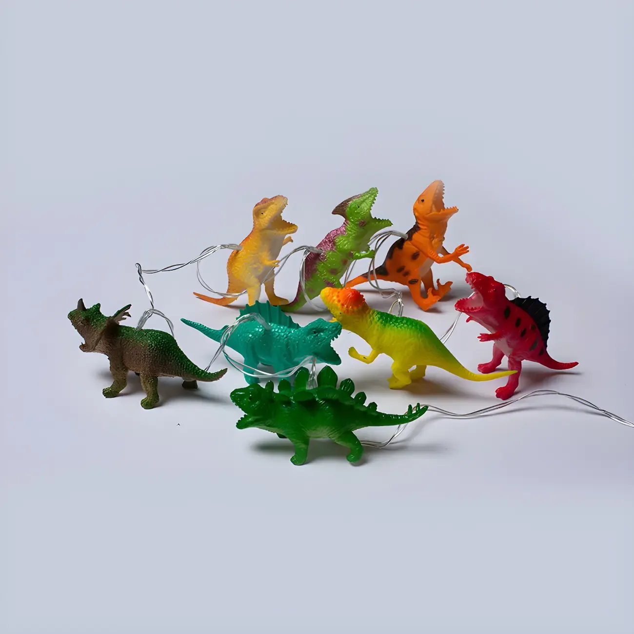 Dinosaur and Animal Figure LED String Light Image - 14