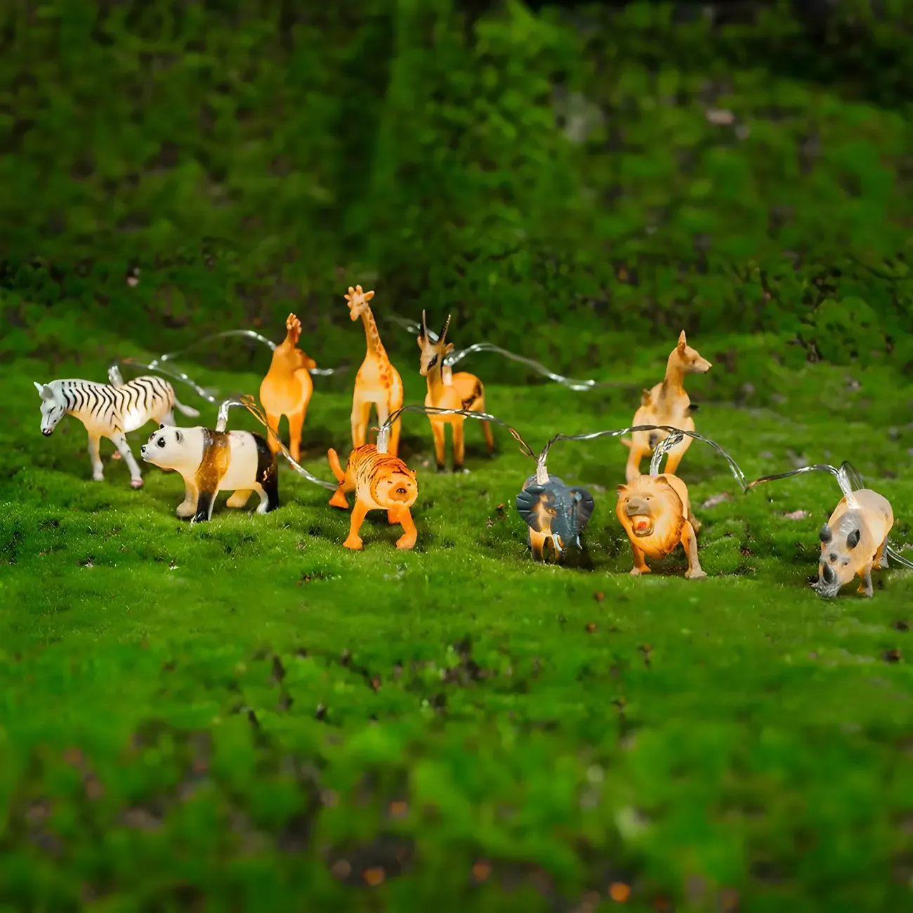 Dinosaur and Animal Figure LED String Light Image - 4