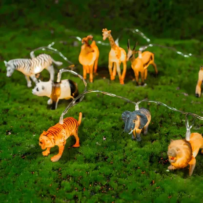Dinosaur and Animal Figure LED String Light Image - 5