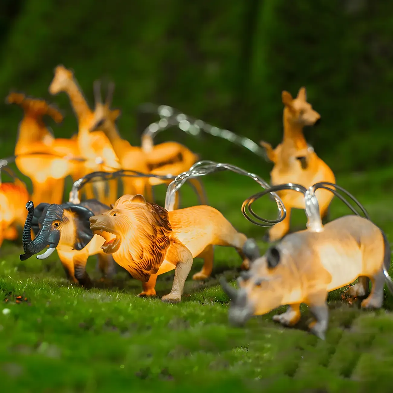 Dinosaur and Animal Figure LED String Light Image - 7