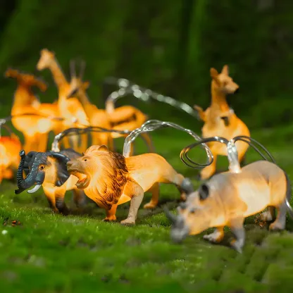 Dinosaur and Animal Figure LED String Light Image - 7