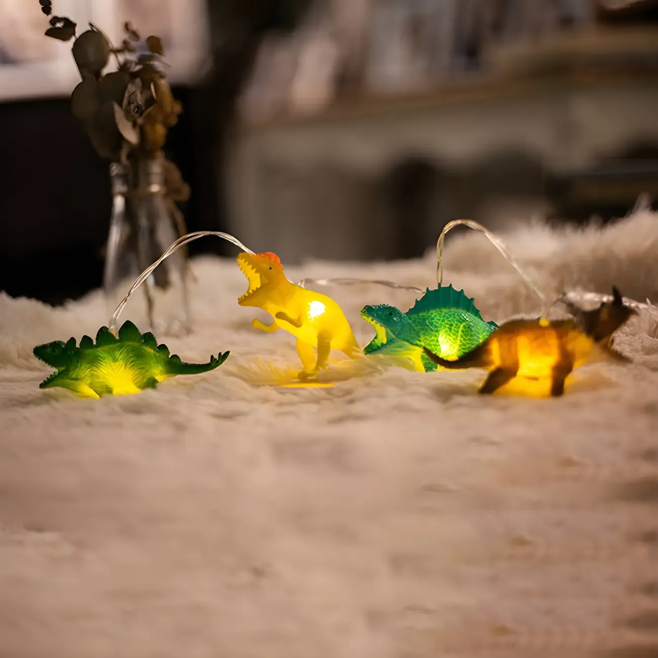 Dinosaur and Animal Figure LED String Light Image - 12