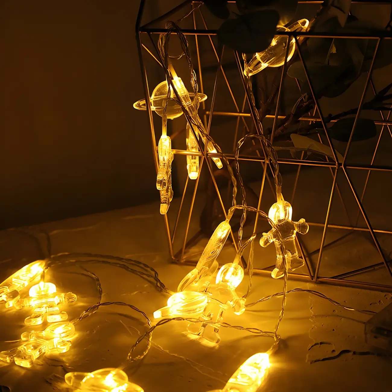 Clear Space Theme LED Bulb String Light Image - 4