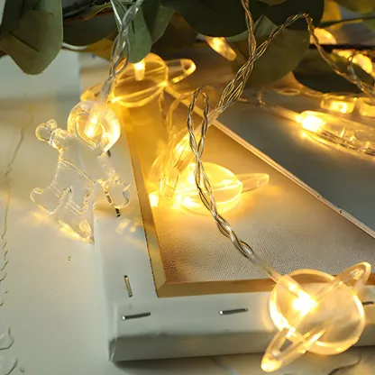 Clear Space Theme LED Bulb String Light Image - 8
