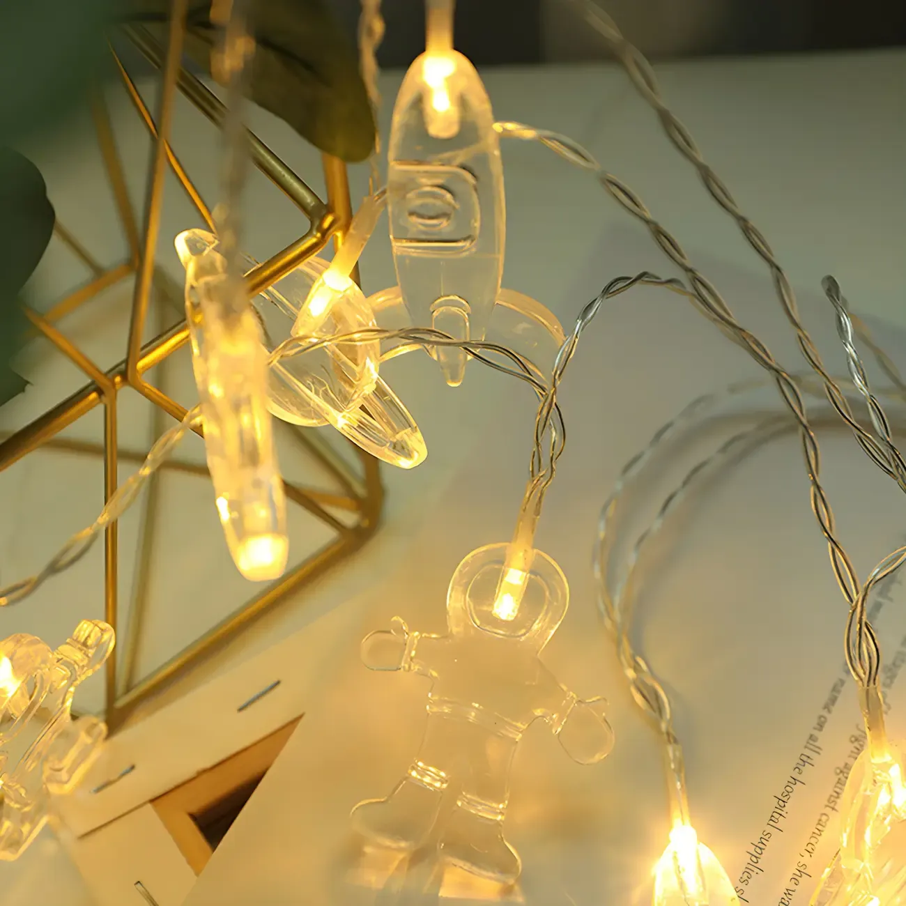 Clear Space Theme LED Bulb String Light Image - 9