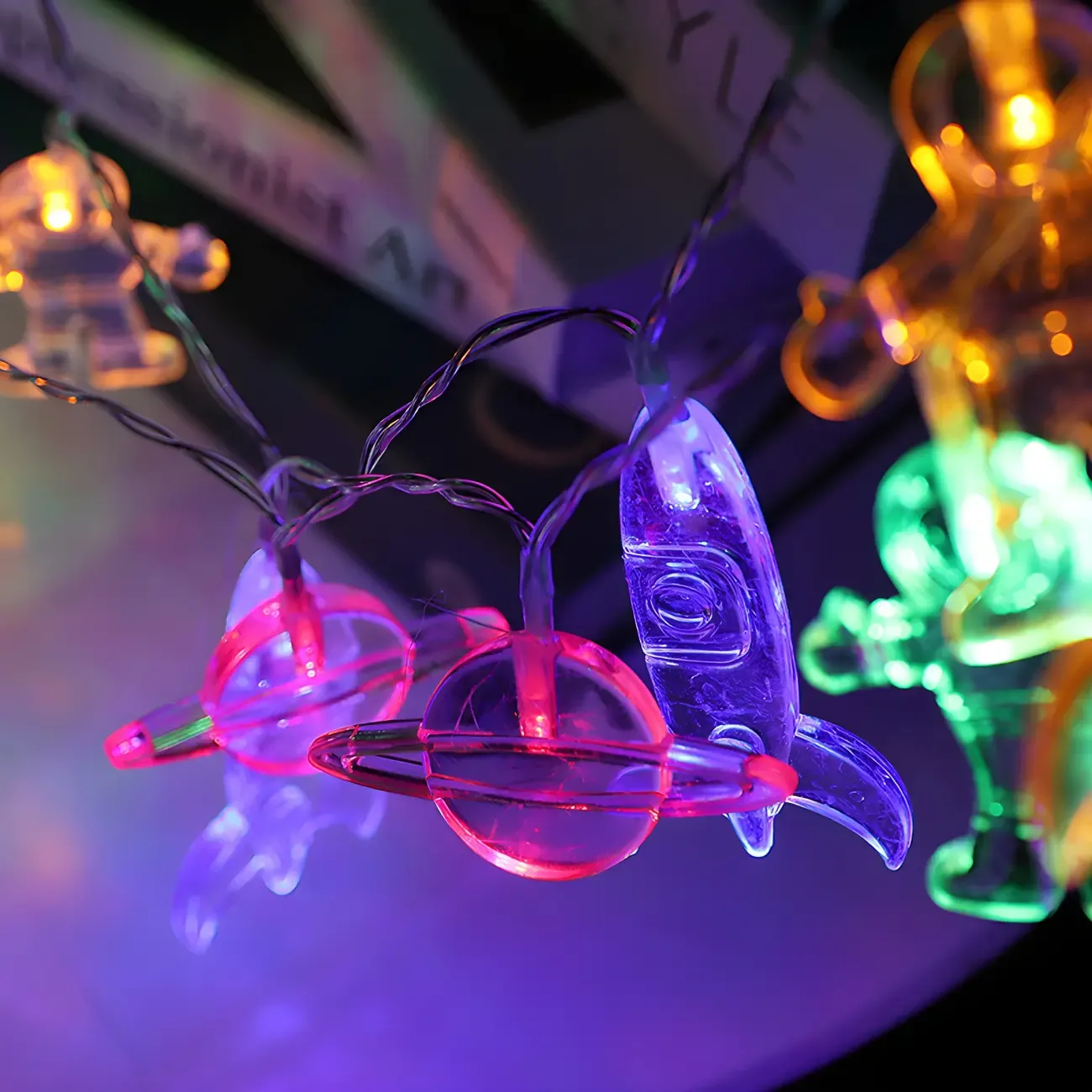 Clear Space Theme LED Bulb String Light Image - 6