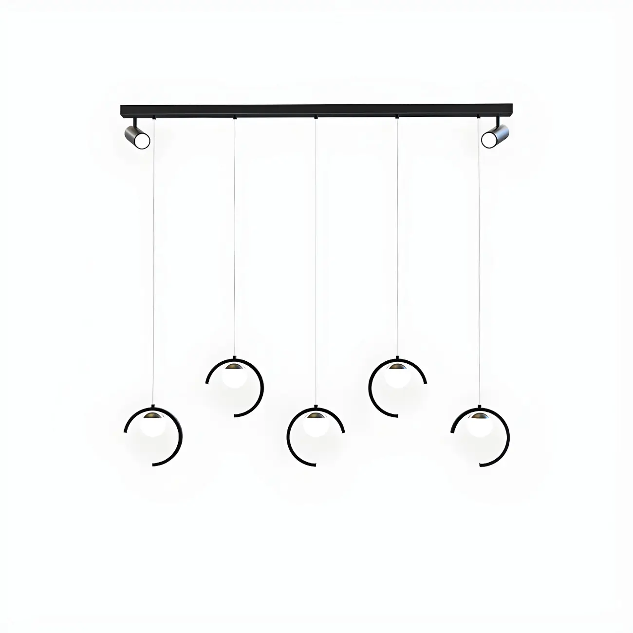 Modern Metal Geometric Kitchen Island Pendant Lights Image - 5 | homeyfad