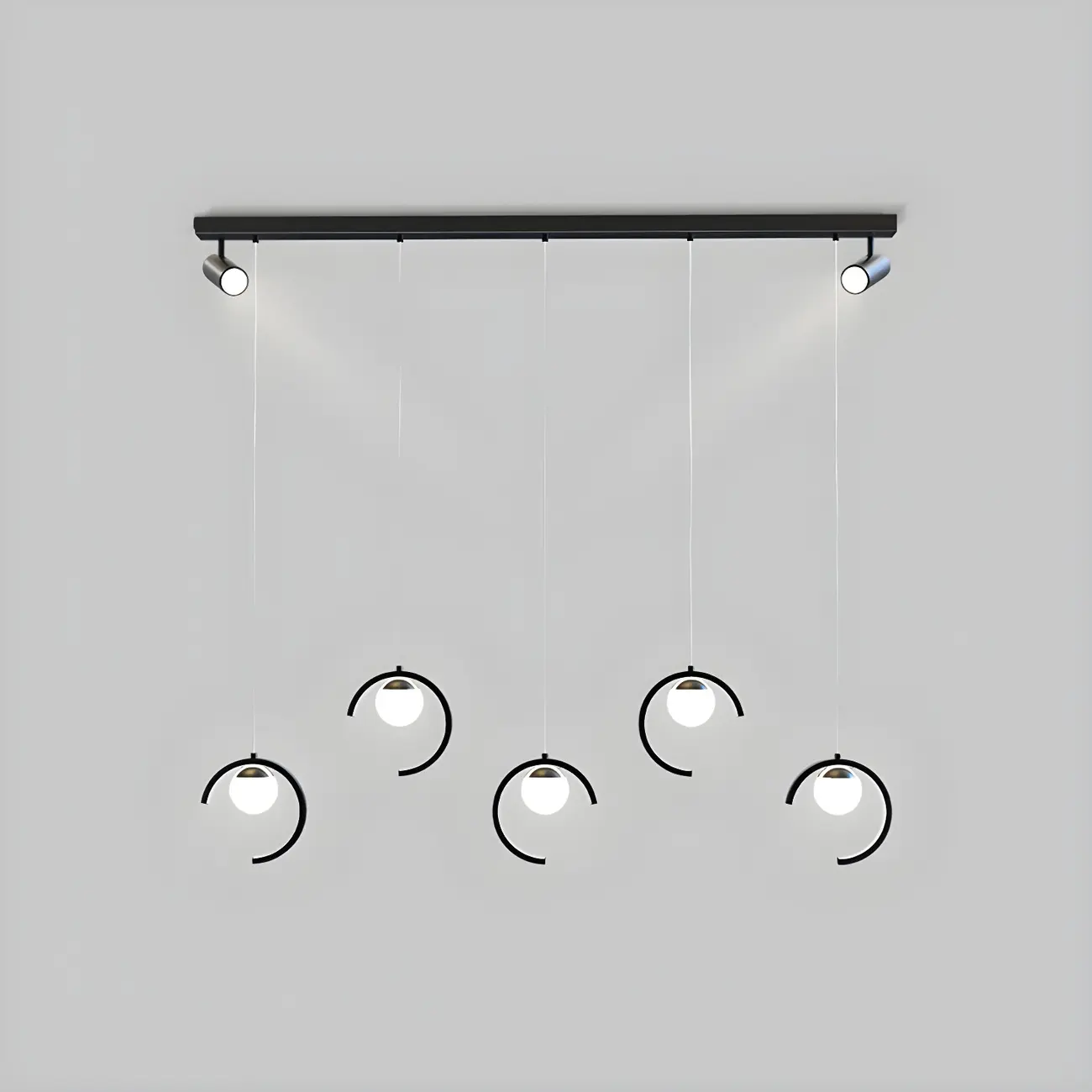 Modern Metal Geometric Kitchen Island Pendant Lights Image - 7 | homeyfad