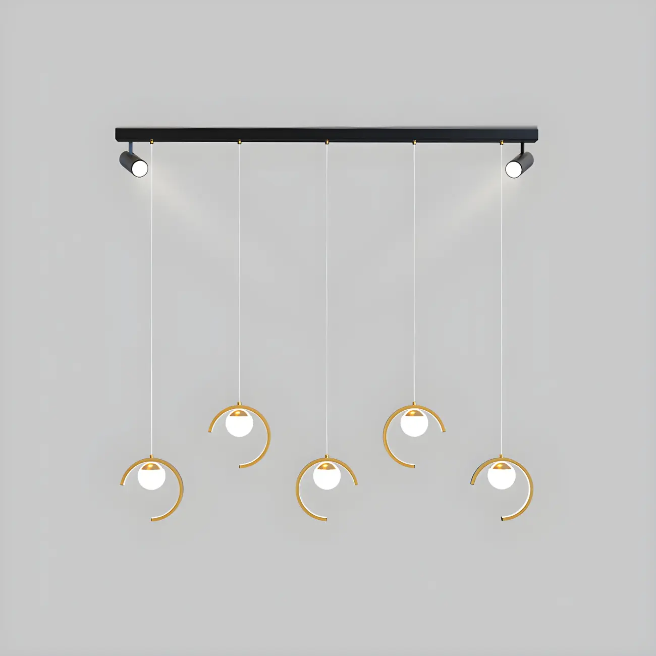 Modern Metal Geometric Kitchen Island Pendant Lights Image - 8 | homeyfad