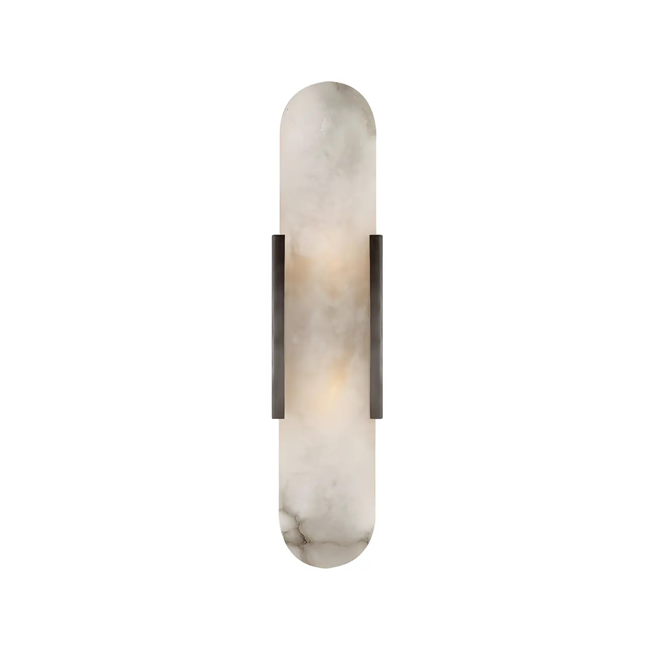 Modern Marble Wall Sconce with Gold Accents for Hallway Image - 9 | homeyfad