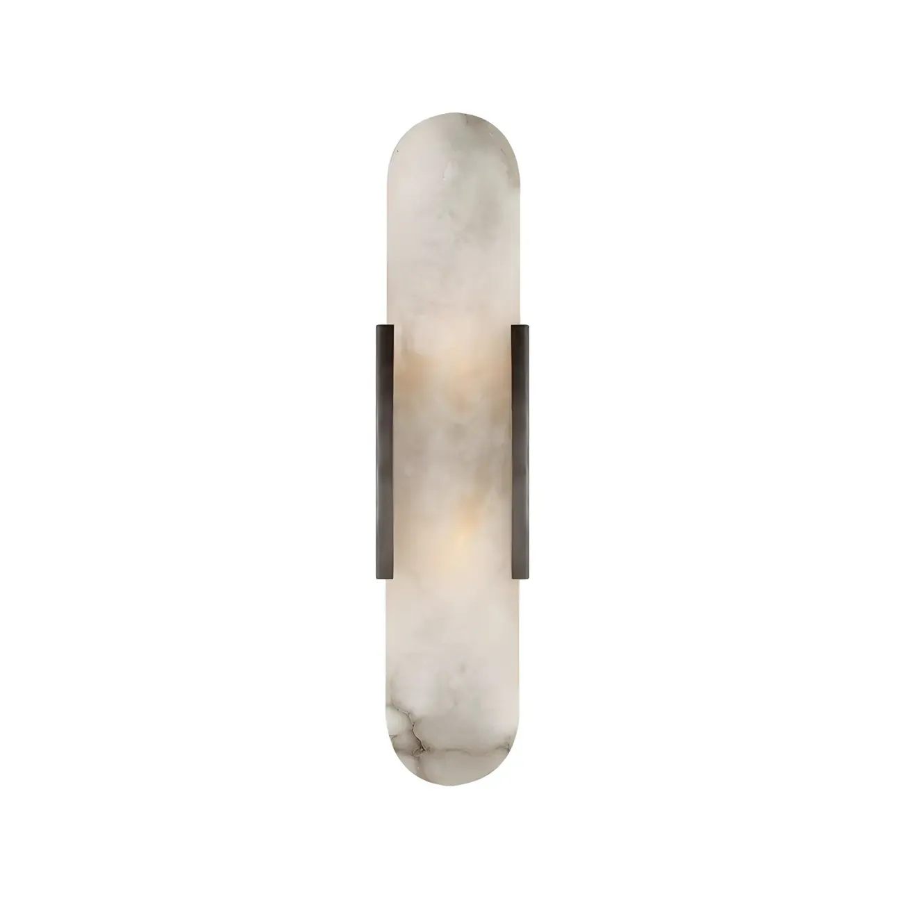 Modern Marble Wall Sconce with Gold Accents for Hallway Image - 9