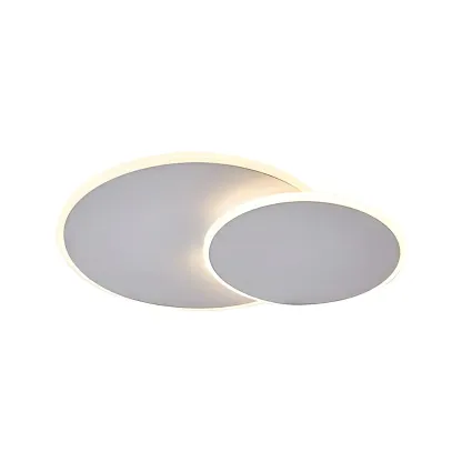 White Acrylic Flush Mount Ceiling Light Fixture for Hallway  Image - 10