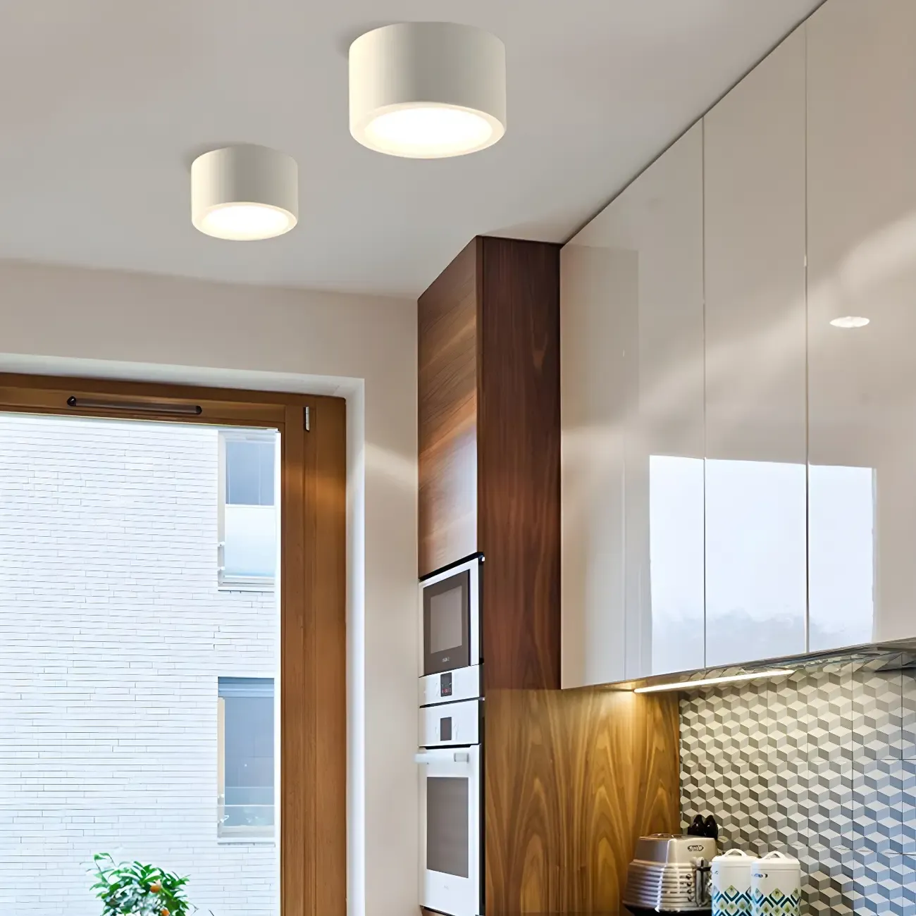 Modern LED Flush Mount Ceiling Light for Residential Use Image - 1