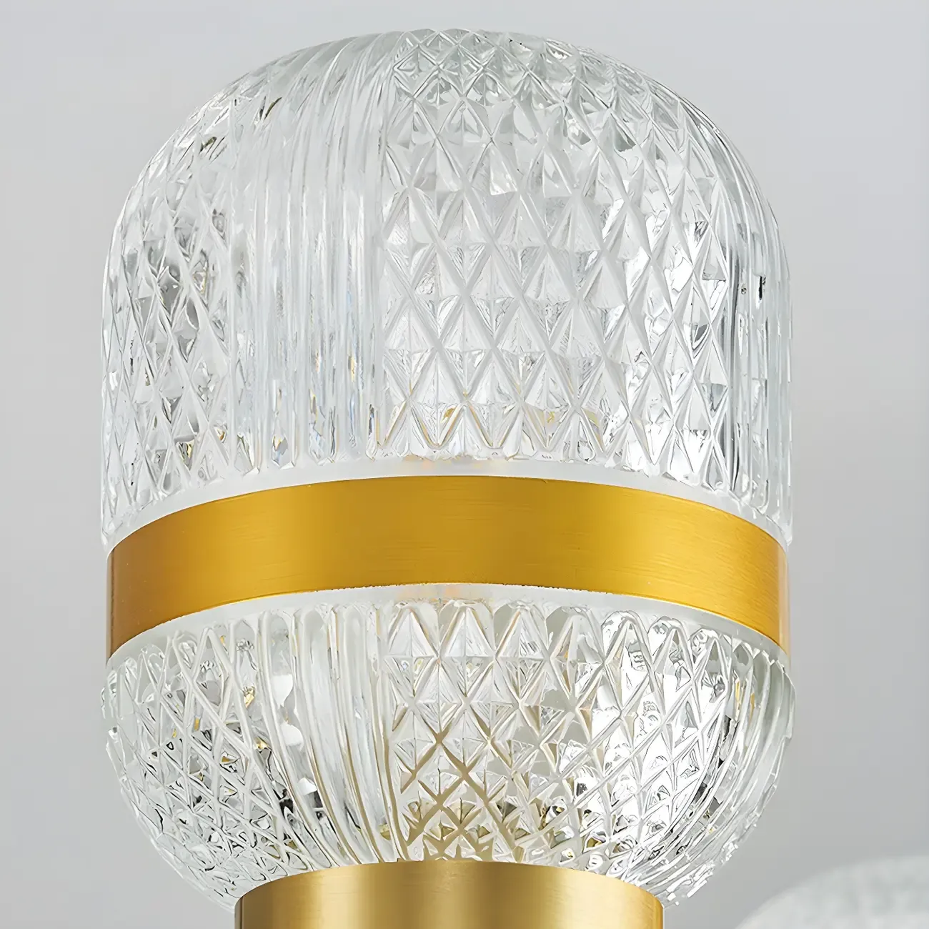 Black Gold Glass Modern Linear Crystal Chandelier Image - 15