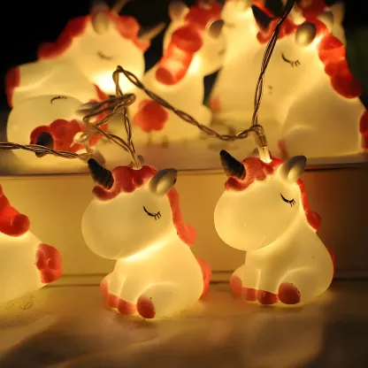 Cute Animal and Unicorn LED String Light Image - 4