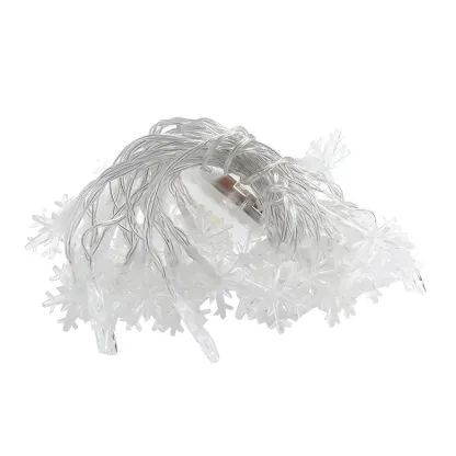Decorative Snowflake Battery LED String Light Image - 13